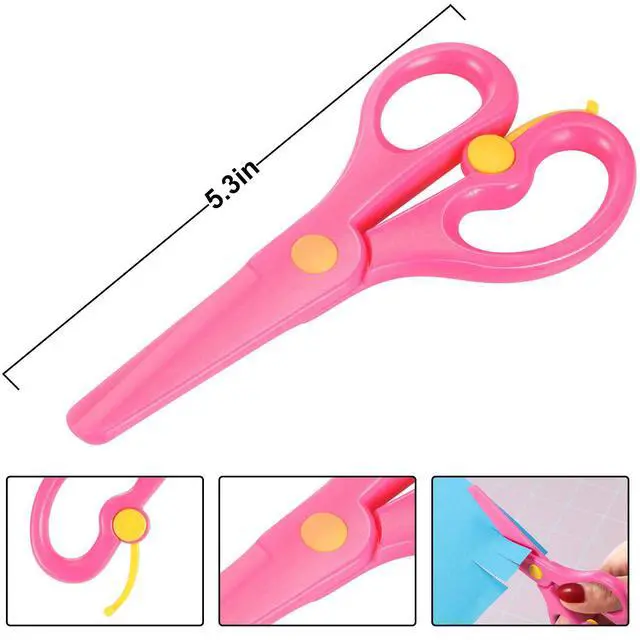 Alt view image 2 of 5 - 15 Pack Scissor for Preschool Training, Kids Safety,Solid Color | Plastic Blunt Tip Design, Anti-pinch for Toddler Crafts, Paper Cutting Practice, Playdough Activities, Bulk Classroom Set