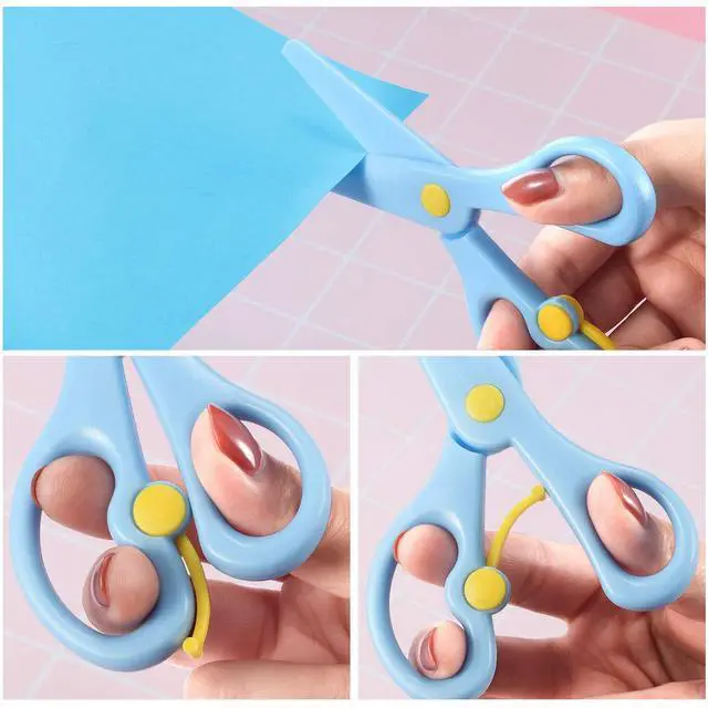 Alt view image 3 of 5 - 15 Pack Scissor for Preschool Training, Kids Safety,Solid Color | Plastic Blunt Tip Design, Anti-pinch for Toddler Crafts, Paper Cutting Practice, Playdough Activities, Bulk Classroom Set