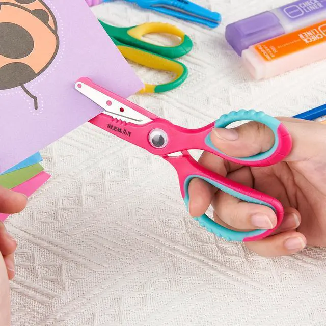 Alt view image 4 of 7 - Kids Scissors 5.5 Inch,Blunt Tip Toddler Safety Scissors,3 Pack