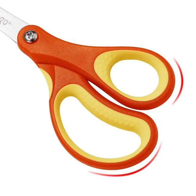 Alt view image 4 of 7 - Kids Safety Scissors 3 Pack, 5" Blunt School Craft | Protective Blade Covers, Left Right Handle Design, Ages 4+, Preschool Classroom Supplies