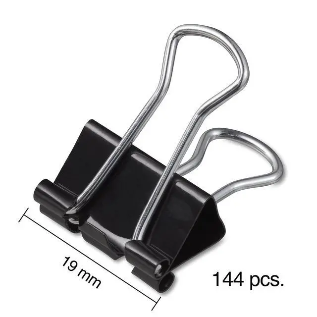 Alt view image 5 of 6 - Binder Clips, Small Size, 0.38" Capacity, Black, 144 Pack Compact Clips for Documents, Notes & Office Use | Compact clips secure documents and notes for everyday office use.