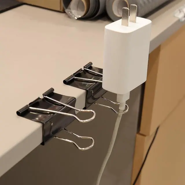 Alt view image 3 of 7 - Extra Large Binder Clips (36 Pack) 2 Inch, Big Paper Clamps for Office Supplies, Black