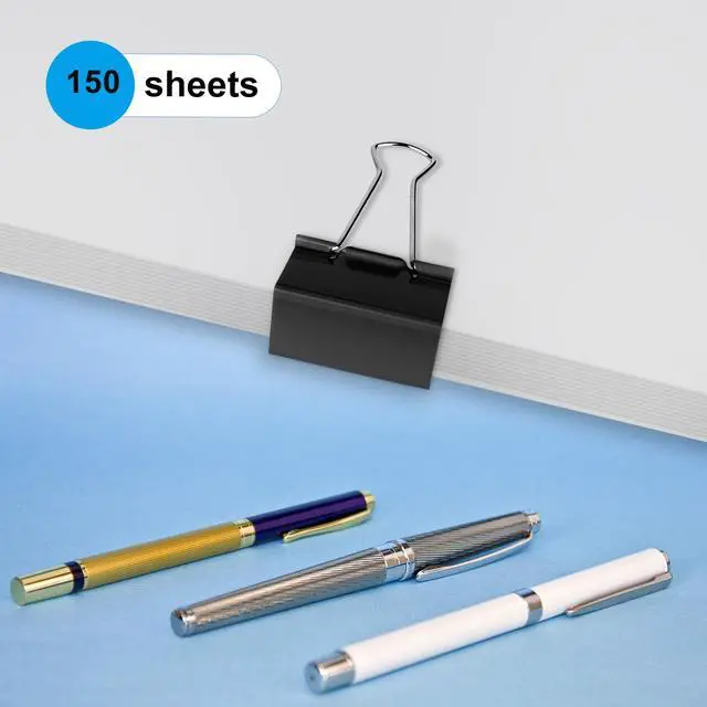 Alt view image 3 of 7 - 72 Pcs Large Binder Clips 1.6 inch Length, Big Paper Clips for Office