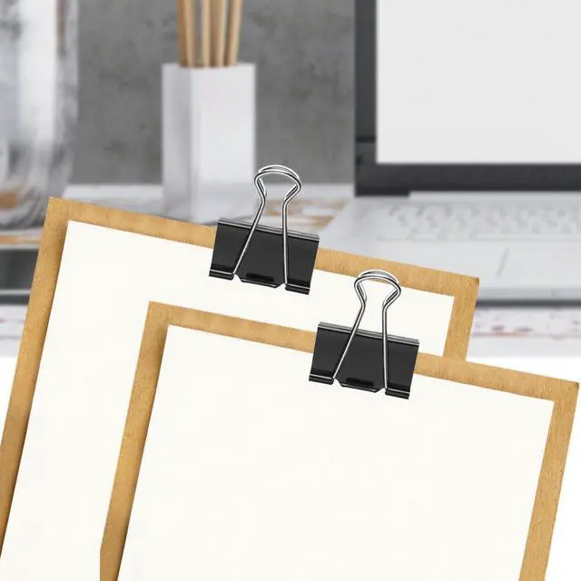 Alt view image 7 of 7 - 72 Pcs Large Binder Clips 1.6 inch Length, Big Paper Clips for Office