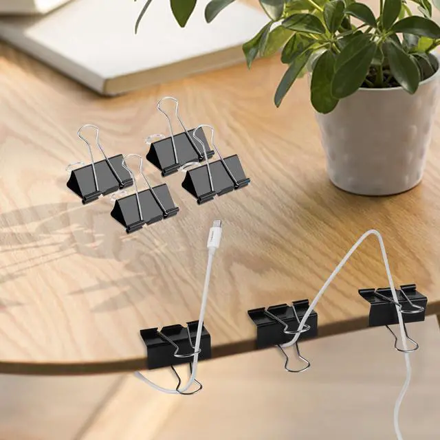 Alt view image 6 of 7 - 72 Pcs Large Binder Clips 1.6 inch Length, Big Paper Clips for Office