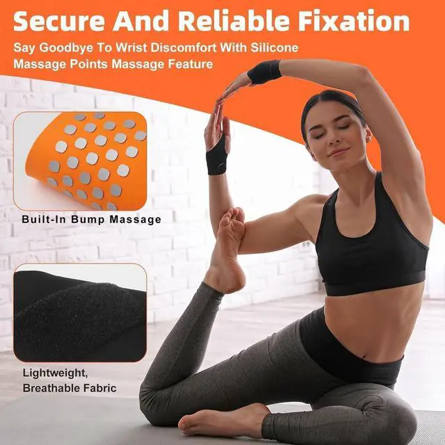 Alt view image 3 of 7 - Wrist Brace,Wrist Support for Carpal Tunnel Pain Relief,Ulnar Brace Ultra-Thin Elastic for Tear,Wrist wraps Repetitive Wrist Use Injury,Fits Both Wrists