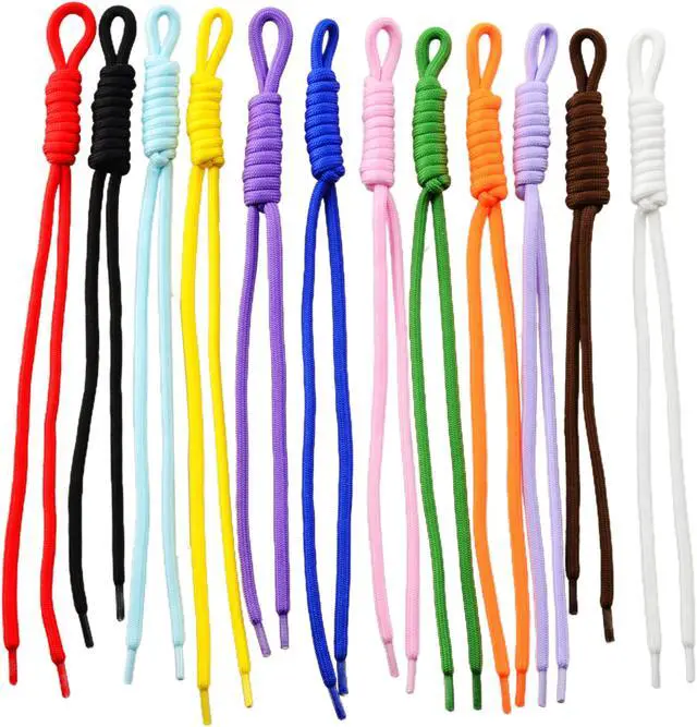 Main image of Paracord Keychain 12pcs Colorful Paracord Rope Keychain Bag Charm Braided Cord Rope Bag Charm for Purse Handmade Key Chain Backpack Handbag Decoration