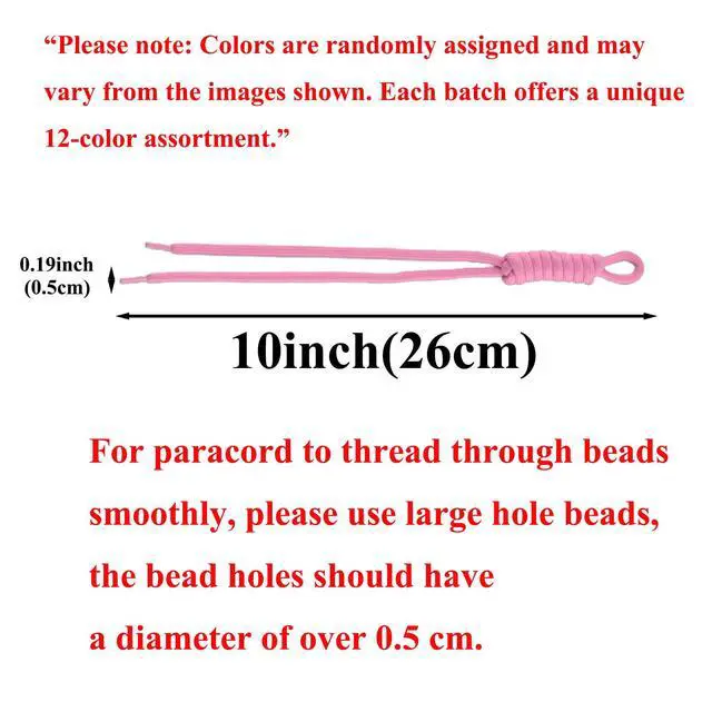 Alt view image 5 of 7 - Paracord Keychain 12pcs Colorful Paracord Rope Keychain Bag Charm Braided Cord Rope Bag Charm for Purse Handmade Key Chain Backpack Handbag Decoration