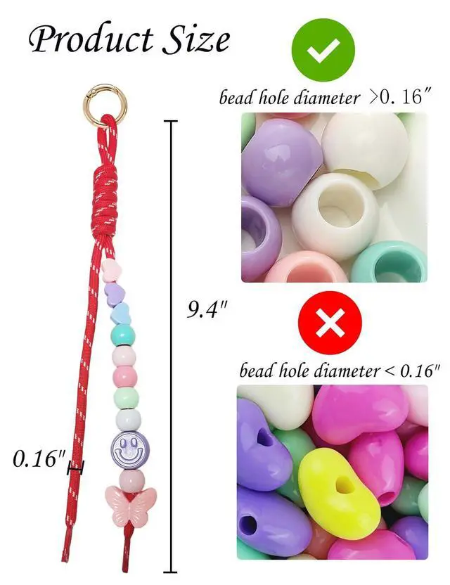 Alt view image 2 of 7 - 8/10/20/30 Pack Paracord Keychain Bag Charms Colorful Braided Charms for Key Chain Purse Backpack Handbag Decoration (20 Multicolors)