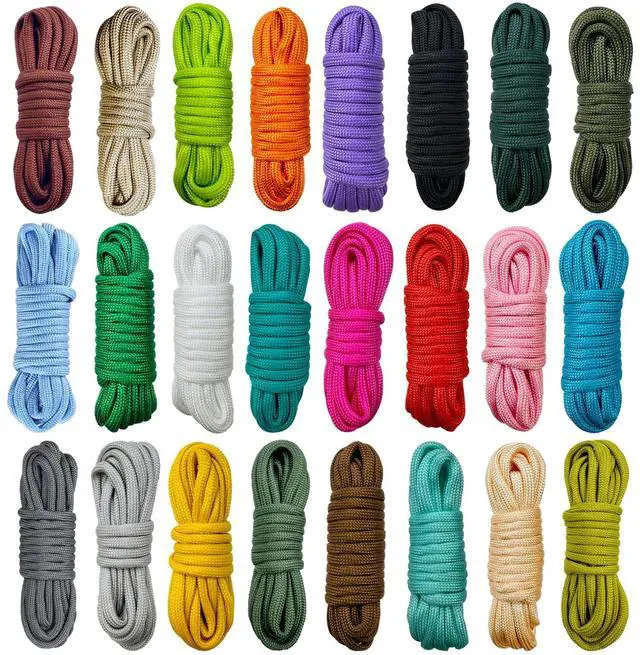 Main image of 24 Colors Paracord Cord Multifunction 550lb Paracord Crafting Kit | for Making Lanyards, Bracelets, Dog Collars and DIY Projects