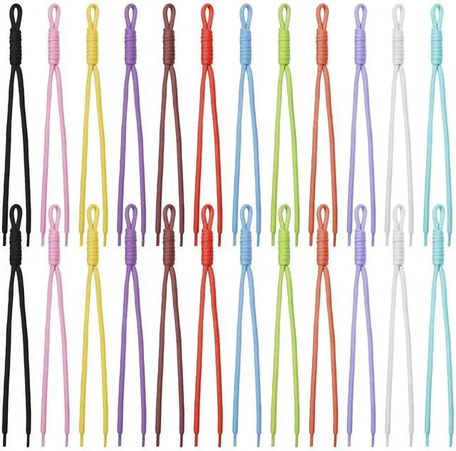 Main image of 24 Pcs Paracord Keychain Colorful Rope Keychain Bag Braided Cord | Charms for Purse Handmade Braided Lanyard Knot for Keyring Backpack Handbag Decoration Accessories(12 Colors)