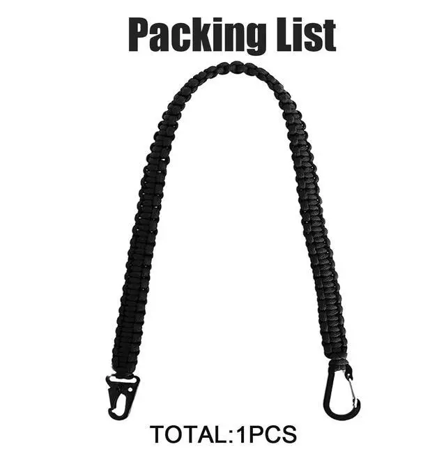 Alt view image 4 of 6 - 24in Heavy Duty Paracord KeychainTactical Rope, Braided Strong Lanyard for Outdoor Activities, Camera, Keys (1)