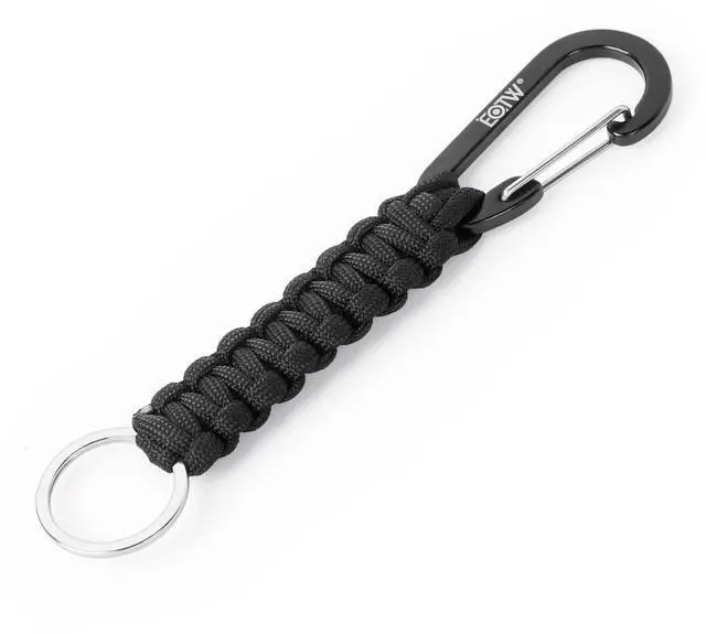 Main image of Carabiner Keychain,Paracord Keychain Small Aluminum Clip D Ring for Camping, Hiking, Fishing, Or As A Key Organizer