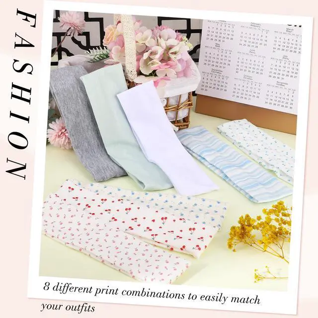 Alt view image 4 of 7 - Flower Headbands for Music Festival Outfits, Cute Headbands for Teen Girls Daily Outfit Gatherings Non Slip Floral Stripe Fashion Hair Bands