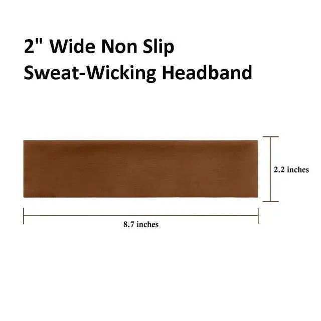 Alt view image 2 of 7 - Headbands for Women Short Hair Non Slip Elastic Sweat Hairbands Soft Fabric Hair Bands Workout Yoga Running Sport Thin Hairwrap for Girls