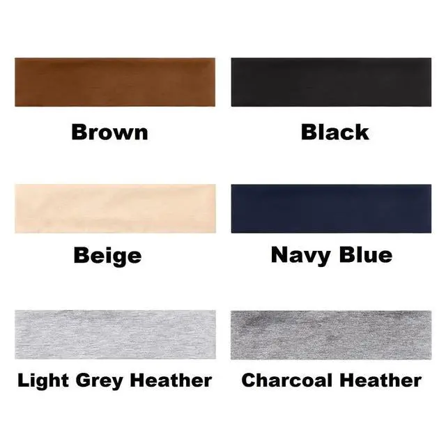Alt view image 6 of 7 - Headbands for Women Short Hair Non Slip Elastic Sweat Hairbands Soft Fabric Hair Bands Workout Yoga Running Sport Thin Hairwrap for Girls