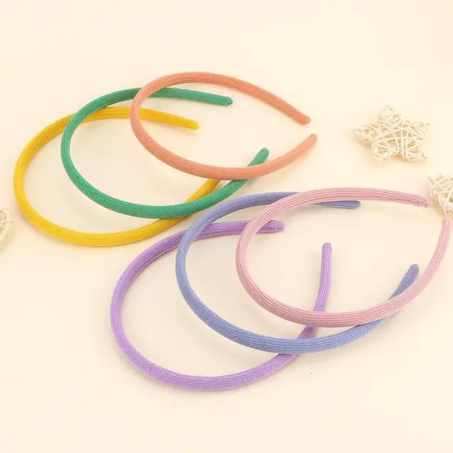 Alt view image 7 of 7 - Headbands for Girls, 6pcs Kids Headbands Set Hair Accessories | Vibrant assorted pastel shades, soft lightweight knit for comfortable fit