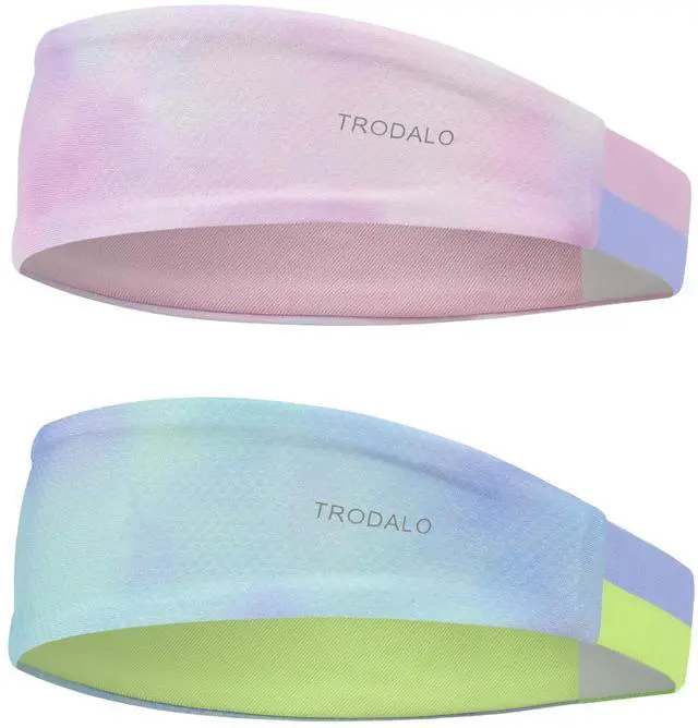 Main image of Kids Sports Headbands for Girls Boys, Moisture Wicking Sweatbands | Lightweight, stretchy & non-slip cooling hairbands for kids, colorful design, for soccer, basketball, running, tennis, school