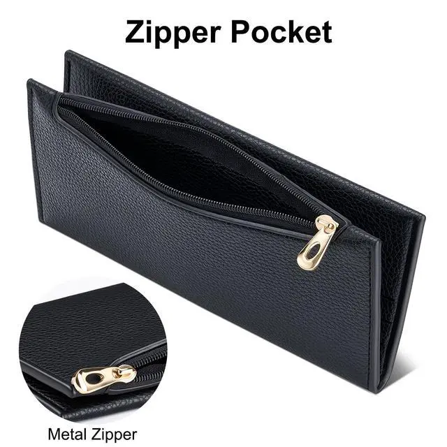 Alt view image 6 of 7 - Slim Wallet for Women, RFID Blocking Credit Card Holder | Thin Compact Bifold Wallet with Zipper, Ladies Gift