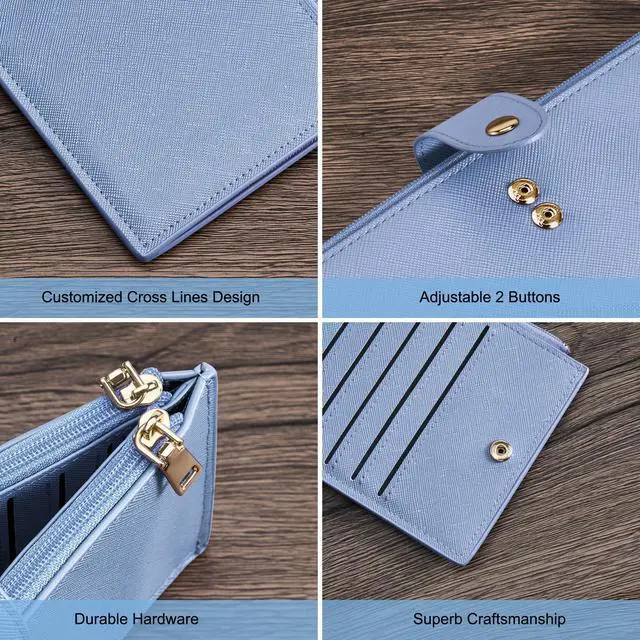 Alt view image 6 of 7 - RFID Wallet Women Large Size Bifold Multi Card Wallet Case with Zipper Pocke Credit Card Holder for Women