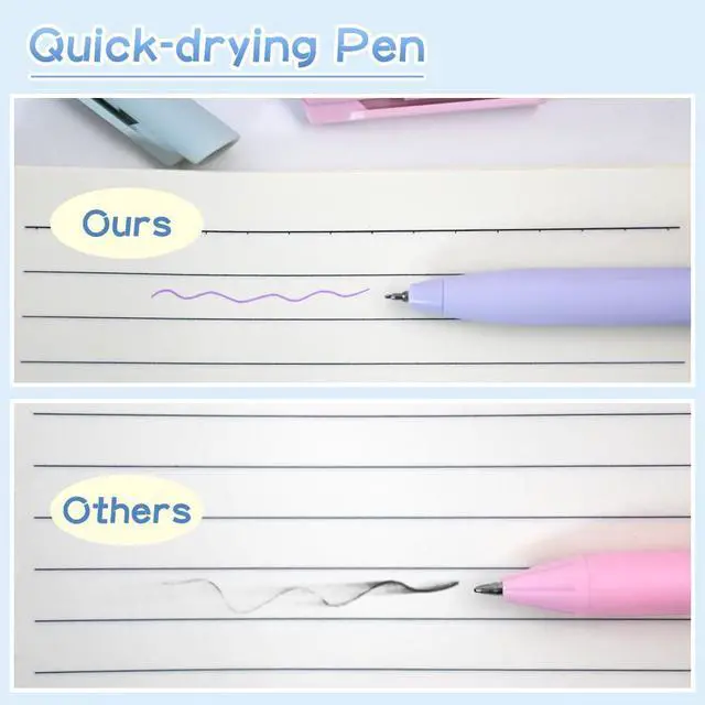 Alt view image 5 of 7 - 6 PCS Pastel Gel Pens, 0.5mm Colored Ink Retractable Pens For Journaling | Quick-Drying Pastel Colored, Smooth 0.5mm Fine Point, Retractable Design, Ideal for Writing Note-Taking Journal School Office