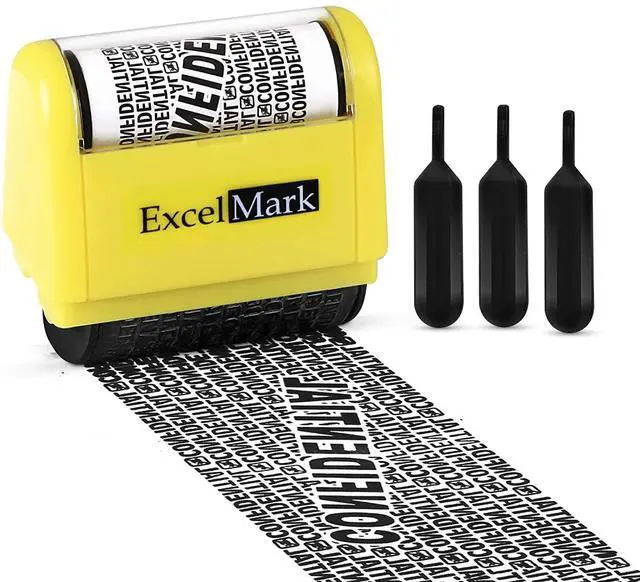 Main image of Rolling Identity Theft Guard Stamp (ID Theft Stamp with Refill Ink)