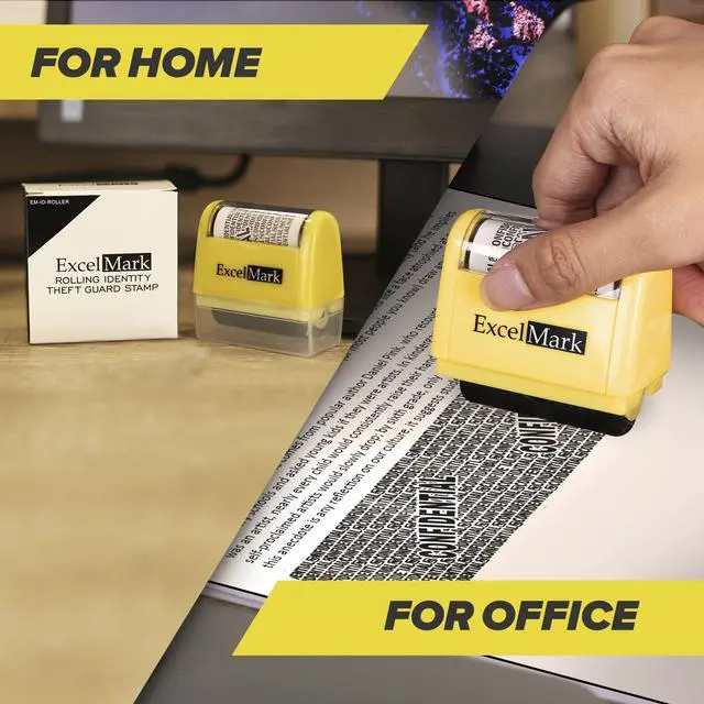 Alt view image 4 of 7 - Rolling Identity Theft Guard Stamp (ID Theft Stamp with Refill Ink)