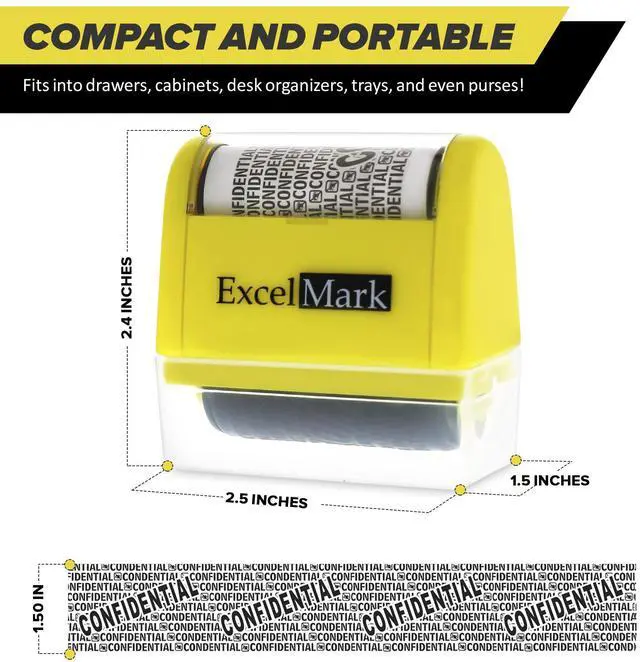 Alt view image 6 of 7 - Rolling Identity Theft Guard Stamp (ID Theft Stamp with Refill Ink)