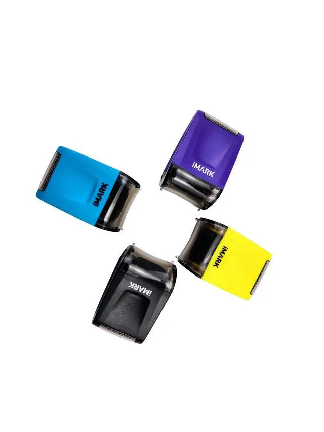 Alt view image 4 of 7 - Identity Theft Protection Roller Stamp, Privacy Confidential and Address Blocker, Self-Inking ID Theft Prevention Security Stamp (Light Blue)