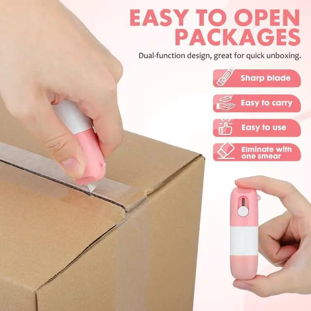 Alt view image 6 of 7 - Thermal Paper Eraser & Identity Protection Roller Stamp for Mail | Water-Based 2-in-1 Privacy Tool for Shipping Labels, Receipts, Dorm Mail, Apartments, Home Offices and Everyday Packages