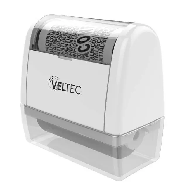 Alt view image 4 of 7 - Identity Theft Protection Roller Stamp - Confidential Roller Stamp - Data Theft Protection Stamp - Anti Theft, Security and Privacy Guard Stamp - 3 Ink Refills (White)