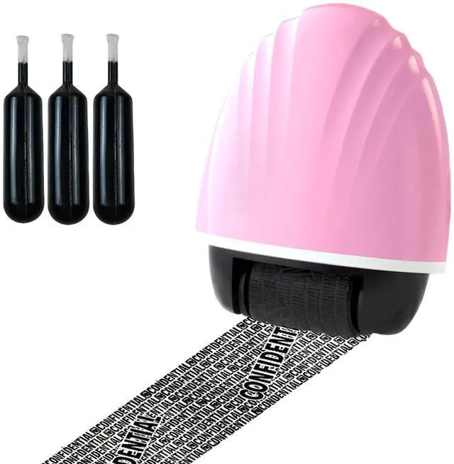 Main image of Identity Protector Roller Privacy Stamp Confidential Stamp with 3 Refills | Conceals Names, Addresses, Account Numbers On Mail, Bills & Bank Statements. Eco-Friendly Shredder Alternative. Portable.