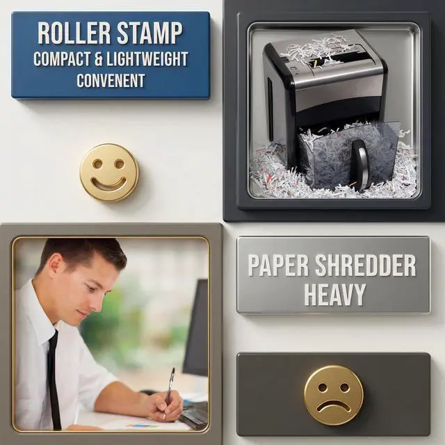 Alt view image 7 of 7 - 2 Pack Identity Protection Roller Stamp 4 Pack Refill Ink,Yellow | Confidential Privacy Stamp, Information Blocker for ID, Account, Data and Address Security, Prevents Identity Theft Risk