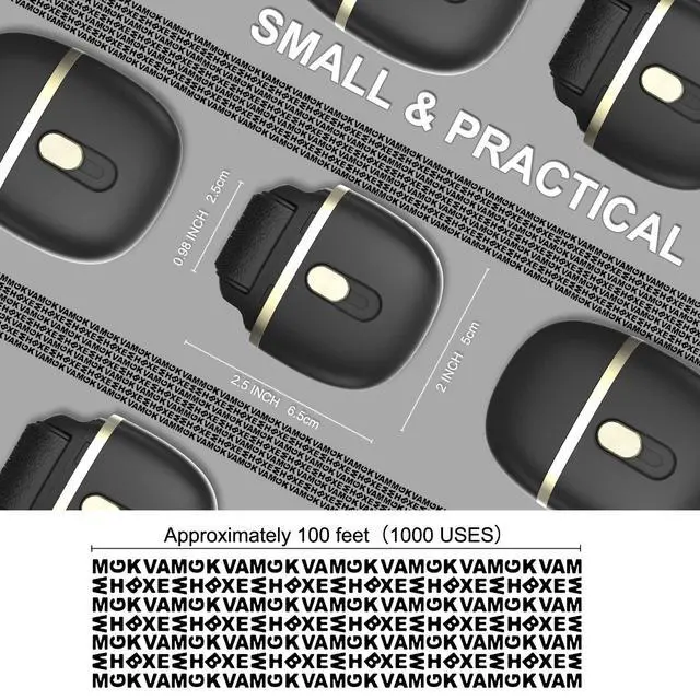 Alt view image 3 of 7 - Identity Protection Roller Stamps 2 Pack Black | Confidential Roller Stamp with 4 Refills, Wide Identity Theft Protection Stamp for ID Blockout, Privacy & Security