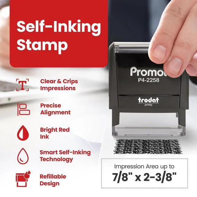 Alt view image 2 of 7 - Identity Theft - Self Inking Rubber Stamp - Ink Stamps | Helps Protect Sensitive Information, Supports Secure Document Handling, Clear Security Marking, Crisp Consistent Impressions