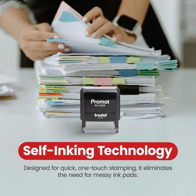Alt view image 5 of 7 - Identity Theft - Self Inking Rubber Stamp - Ink Stamps | Helps Protect Sensitive Information, Supports Secure Document Handling, Clear Security Marking, Crisp Consistent Impressions