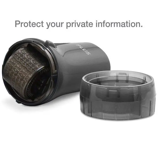 Alt view image 2 of 7 - Guard Your ID Identity Theft Protection Roller Stamp for Mail, Black