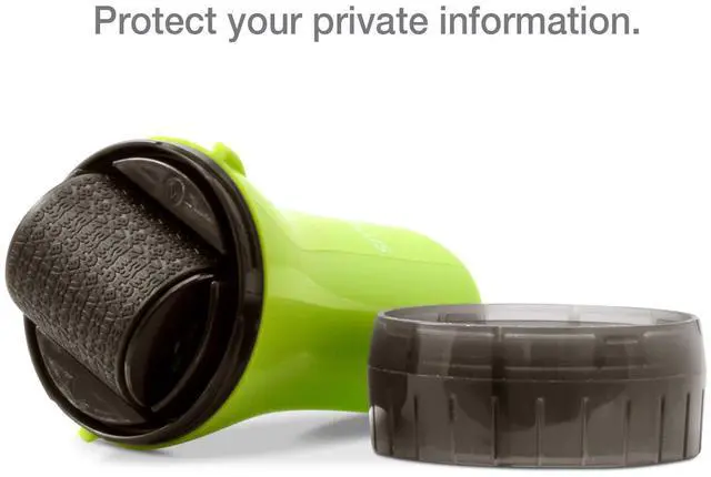 Alt view image 2 of 7 - Guard Your ID Wide Identity Theft Protection Roller Stamp for Mail, Green