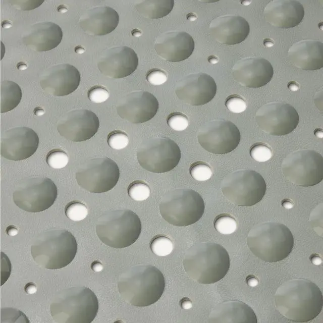 Alt view image 3 of 5 - Non-Slip Bath Mat with Suction Cups for Tub and Shower, Easy to Clean, 40" x 16", Grey