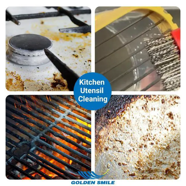 Alt view image 5 of 7 - 3-Pack 7" Stainless Steel Wire Brushes - 40% Denser Than Standard Brushes - for Heavy-Duty Cleaning: Grill Grates, Uncoated Pans, Rust Removal, Deburring & Metal Cleaning