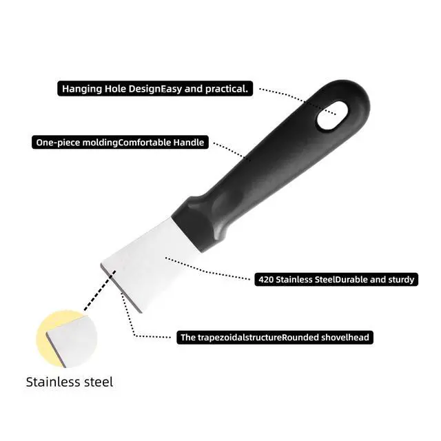 Alt view image 3 of 7 - 5-in-1 Multifunctional Kitchen Cleaning Brush Set, Stainless Steel Scraper Brass Stainless Steel Nylon Mini Brush, Suitable for Stoves, Tile Grouting, Window Tracks, Sinks, Drainage Pipes.
