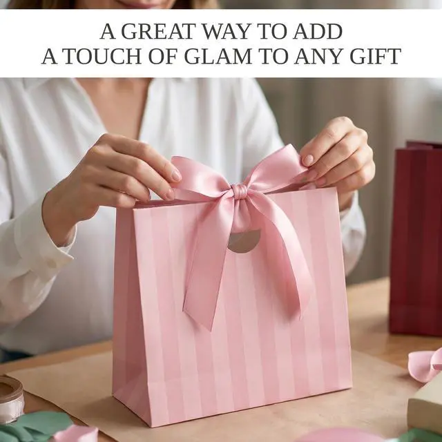 Alt view image 7 of 7 - Beautiful Gift Bags Set of 8 with Handles & Tissue Paper for Women & Kids | Stylish Striped Small Gift Bags with Ribbon Handles - Ideal for Weddings, Girls & Boys Birthdays, Holidays & Any Celebration