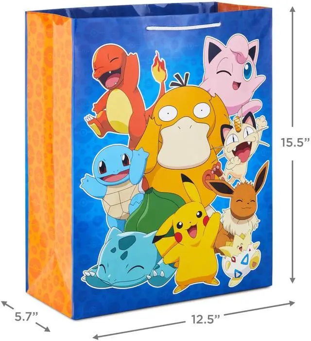 Alt view image 3 of 7 - Pokémon Gift Bags, 2-Pack (9" Medium PokéBall and 15" XL Pikachu)