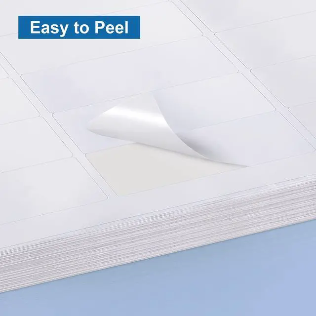 Alt view image 6 of 7 - Address Labels 1" x 2-5/8" 900 Labels Sticker Paper for Laser/Ink Jet Printer Mailing Labels 8.5"×11" White 30 per Sheet