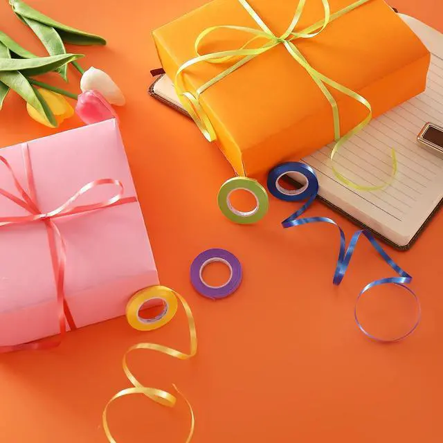 Alt view image 4 of 6 - 30 Roll 15 Colors Curling Ribbons for Crafts Bows Present Wrapping Ribbon Florist Wedding Party Festival Art Craft Decor, Separate Rolls, 11 Yards Per Roll, 3/16 Inch Wide 3/16" - Set1