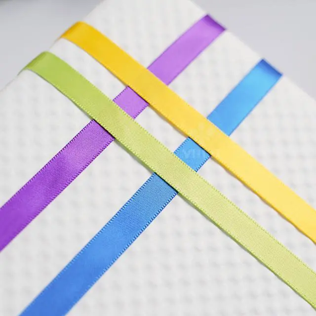 Alt view image 7 of 7 - 3/8 Inch Satin Ribbon Set 10 Rolls Rainbow Double Face Ribbon for Gift Wrapping, 5 Yards Each (Total 50 Yards), Decorative Ribbon for Presents & Party Favors