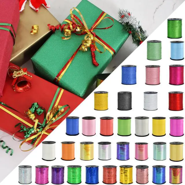 Alt view image 7 of 7 - 500 Yards Silver Ribbon Curling Crimped, Balloon String Shiny Metallic Roll for Gift Wrapping Ribbon for Birthday Party Festival Art Craft Decor Florist Flowers Decoration