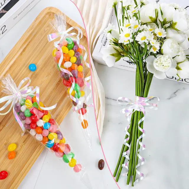 Alt view image 5 of 6 - 600 Yard Iridescent White Curling Ribbon Balloon String Ribbon | 1/5 Inch Thin Ribbon Easy to Curl for Gift Wrapping Balloons Crafts Bridal Baby Shower Weddings and Party Decor