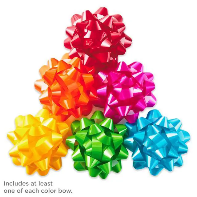 Alt view image 5 of 6 - Gift Bow Assortment, 36-Pack (Red, Pink, Orange, Green, Yellow)