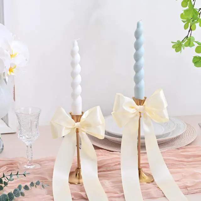 Alt view image 7 of 7 - Double Face Continuous Ivory Satin Ribbon 1-1/2 Inch x 50 Yards Polyester Ivory Ribbon for Gift Wrapping Weddings Party Hair Bows Invitations Decorations and More